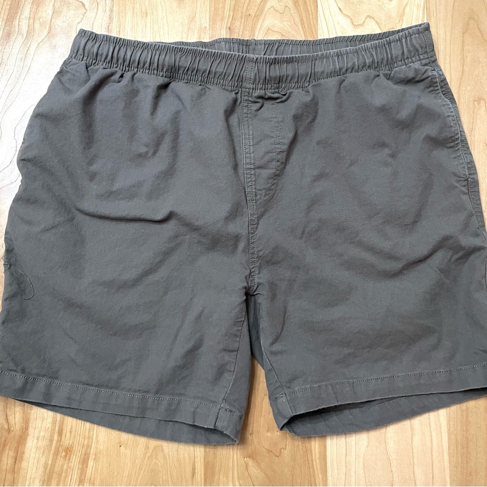 Free Fly Apparel Men’s XL Stretch Canvas Shorts 6” Gray Outdoors Athleisure